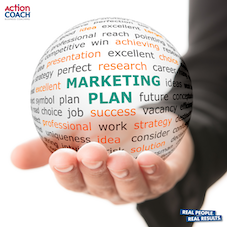 holding a world of marketing plan skills